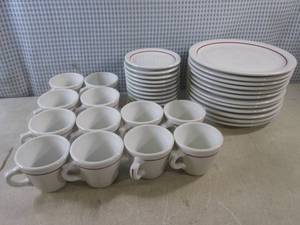 lot 8 image: (A-2) 36pc Vintage Shenango China U...