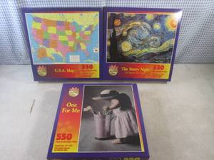 lot 67 image: (CSB) 3 New 550 Piece Puzzles - Uno...