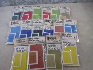 lot 124 image: (BS) 16 New Bridge Score Pads and T...