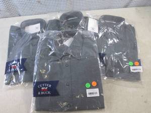 lot 169 image: (EW3) 4 New Cutter & Buck Button Fr...