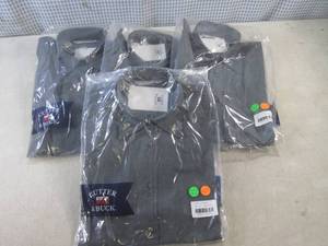 lot 170 image: (EW3) 4 New Cutter & Buck Button Fr...