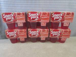 lot 214 image: (B-3) 6 - 4-Cup Packs Snack Pack St...
