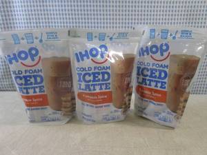 lot 232 image: (B-3) 3 Bags of iHop Pumpkin Spice ...