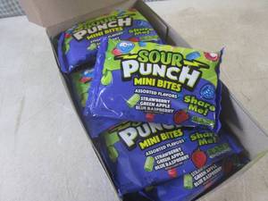 lot 236 image: (B-3) 12 Bags of Sour Punch Assorte...