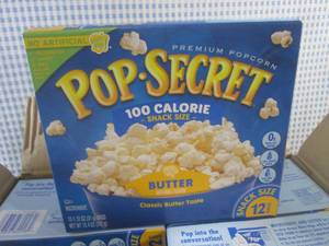 lot 253 image: (C-1) 4 Boxes of Pop-Secret Snack S...