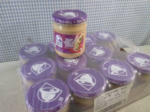 lot 254 image: (B-2) 12 Jars of Taco Bell Creamy C...
