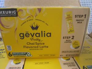 lot 264 image: (C-1) 6 Boxes of Keurig Gevalia Fro...