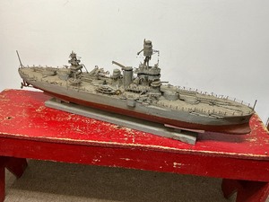 USS Texas Battleship Wood Model
