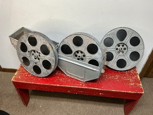 lot 23 image: Large Movie Reels of the Great Shikar in Canister
