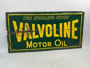 lot 69 image: Vintage Valvoline Motor Oil Metal Sign