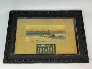 lot 84 image: Framed 1911 Calendar J. H. Baxter Scenic Artist Winnipeg, MAN.