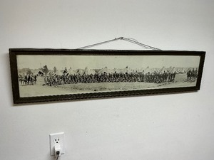 lot 97 image: Aug 18th 1923 133rd Infantry Camp Dodge, Iowa - Yard Long Photograph