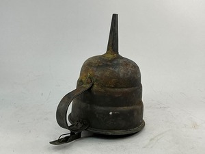 lot 102 image: Antique Copper Oil Funnel with Thumb Stopper