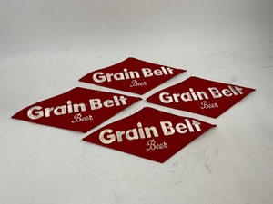 lot 107 image: 4 Large Grain Belt Patches Lot 1