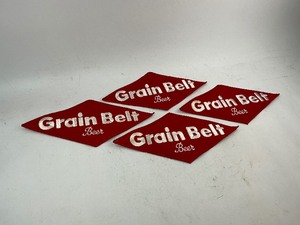 lot 112 image: 4 Large Grain Belt Patches Lot 2
