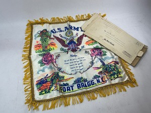 lot 121 image: U.S. Army Fort Bragg, NC. Sister Silk Pillow Cover