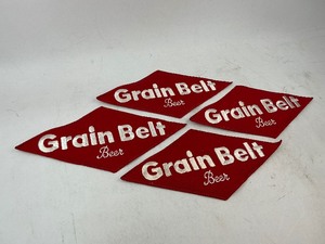 lot 122 image: 4 Large Grain Belt Patches Lot 3
