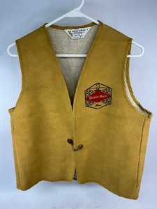 lot 128 image: Vintage Gold Grain Belt Suede Vest