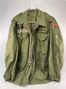 lot 140 image: Vintage Army Jacket with Patches