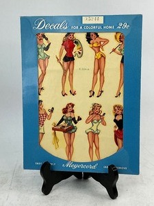 lot 143 image: Vintage Pin-up Girl Decals