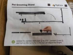 lot 93 image: Pet Grooming Stand...