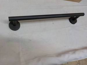 lot 96 image: 15 Black Metal Towel Bar...
