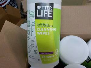 lot 98 image: 6 ct Better Life 70 Wipes each Clea...
