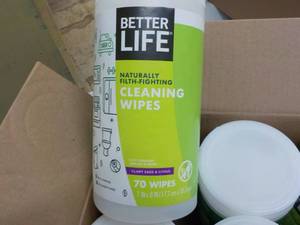 lot 100 image: 6 ct Better Life 70 Wipes each Clea...