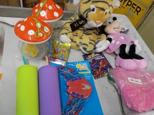 lot 157 image: Toys, Stuffed Animals and Tumblers...