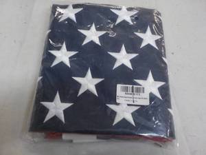 lot 196 image: 3 ft x 5 ft American Flag...