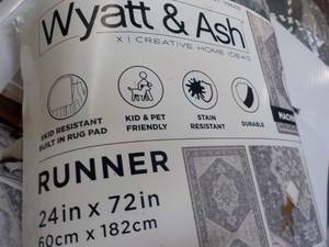 lot 221 image: Wyatt and Ash 24 x 72 Washable Dar...