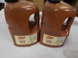 lot 244 image: 2 Gallons Frenchs BBQ Sauce...