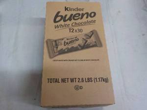 lot 266 image: Kinder Bueno 30 pack Bars...