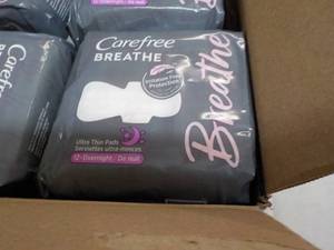 lot 271 image: 8 ct Carefree Breathe Ultra Thin Pa...