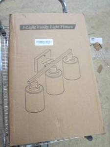 lot 2 image: new 3-light vanity fixture...