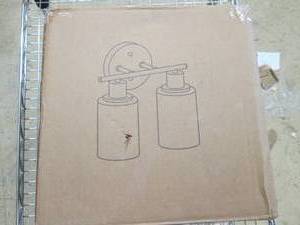 lot 7 image: new 2-light vanity light...