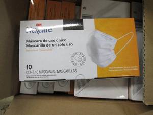 lot 30 image: 3 cases of nexcare masks 10 in each...