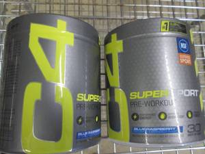 lot 79 image: lot of 2 c4 super sport pre-workout...