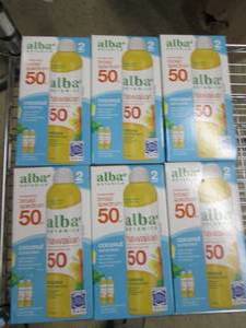 lot 86 image: 6 packages of 2 alba broad spectrum...