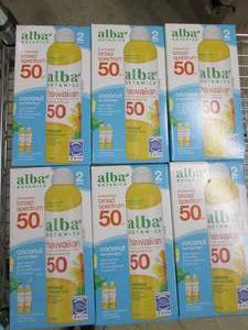 lot 89 image: 6 packages of 2 alba broad spectrum...