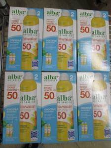 lot 91 image: 6 packages of 2 alba broad spectrum...