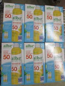 lot 92 image: 6 packages of 2 alba broad spectrum...
