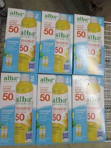 lot 93 image: 6 packages of 2 alba broad spectrum...
