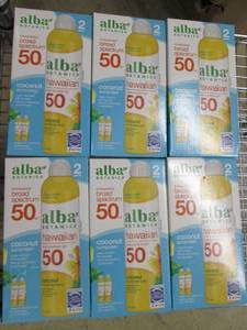 lot 94 image: 6 packages of 2 alba broad spectrum...