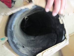 lot 118 image: 4 foot thick roll of plastic...