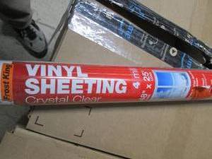lot 129 image: roll of frost king vinyl sheeting 4...