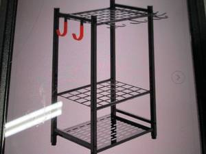 3-tier garden tool organizer with 4...