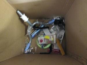 lot 166 image: box of bike items...