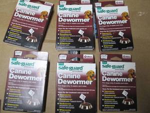 lot 194 image: lot of 6 safe guard canine dewormer...