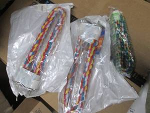 lot 204 image: 3 bird rope perches...
